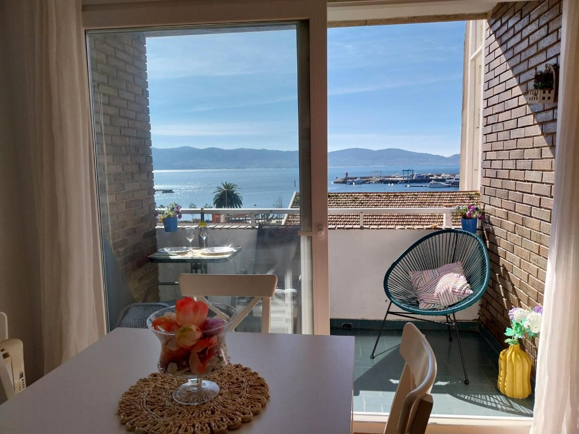 Apartmán Vista Faro, Playa Panadeira Sanxenxo Exteriér fotografie